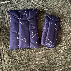 BAGGU Navy Constellation Tablet Case Set